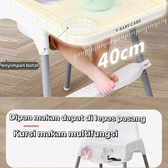 V-BABYCARE Kursi Makan Bayi/ Kursi Makan Balita Baby Chair Multifungsi / VBABY G618 KS