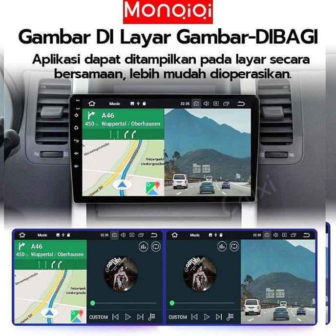 MONQIQI with cooling system4G+32G IPS Screen Head Unit android 7/9/10 Inch Car Android 13 Navigasi U