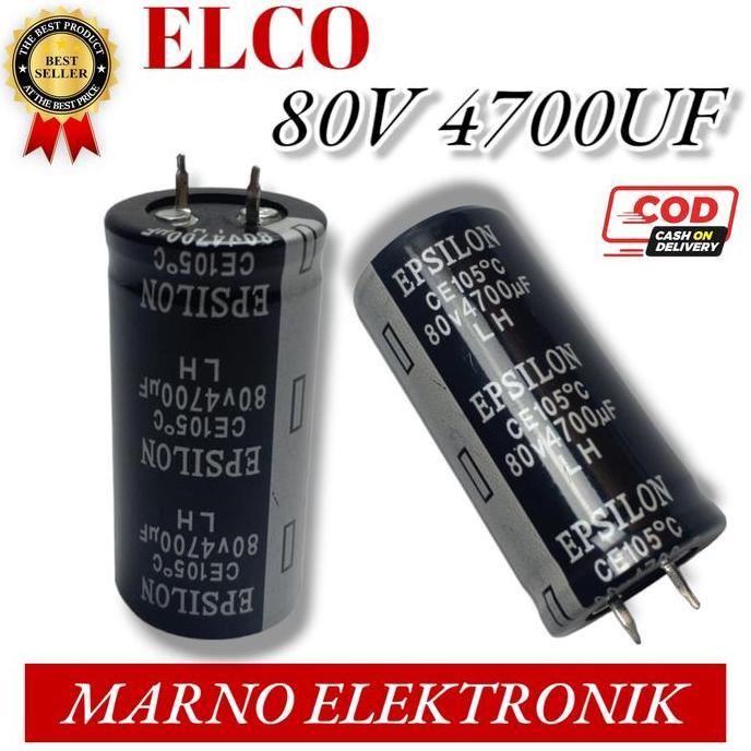 CAPASITOR KAPASITOR ELCO 80V 4700UF 80V4700UF ASLI ORI ORIGINAL A2162