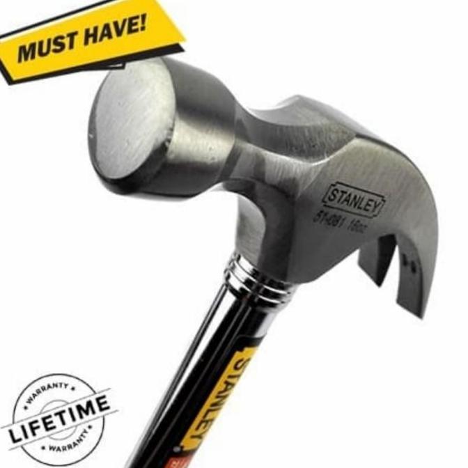 HARGA DISC - Stanley Palu Kambing 16 Oz Steel Handle Claw Hammer