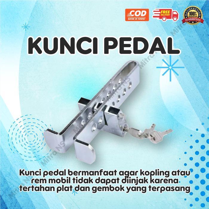 Kunci Gembok Pedal Mobil Manual Mobil Matic Universal, Pengaman Mobil Kunci Pedal Original Dan Terpe