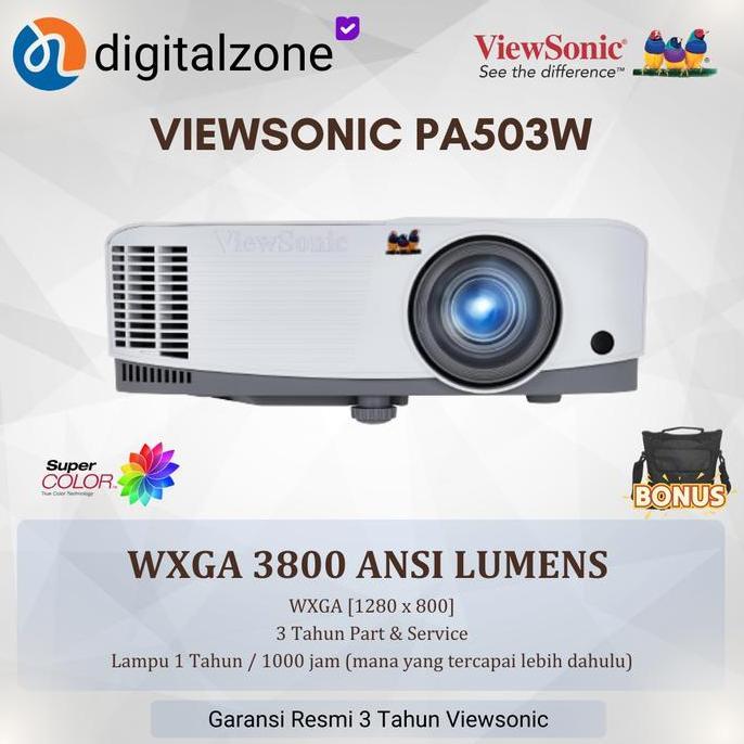 Proyektor Viewsonic Pa503W Wxga Proyektor Wxga Termurah Viewsonic