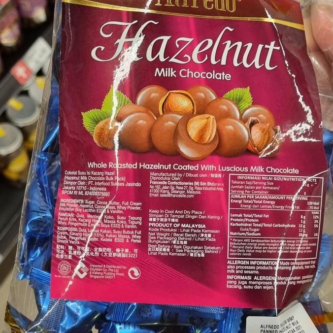 Alfredo Coklat 200Gr / Coklat Alfredo Hazelnut Pack