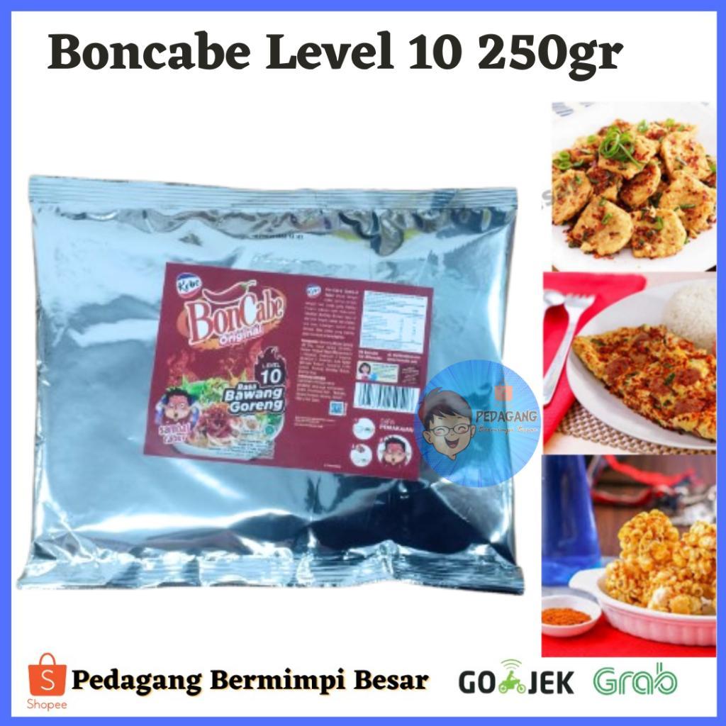 [Pbb] Boncabe Level 10 250Gr / Sambal Tabur Pedas / Bon Cabe Lv 10 / Cabai Bubuk Pedas / Sambal Keri