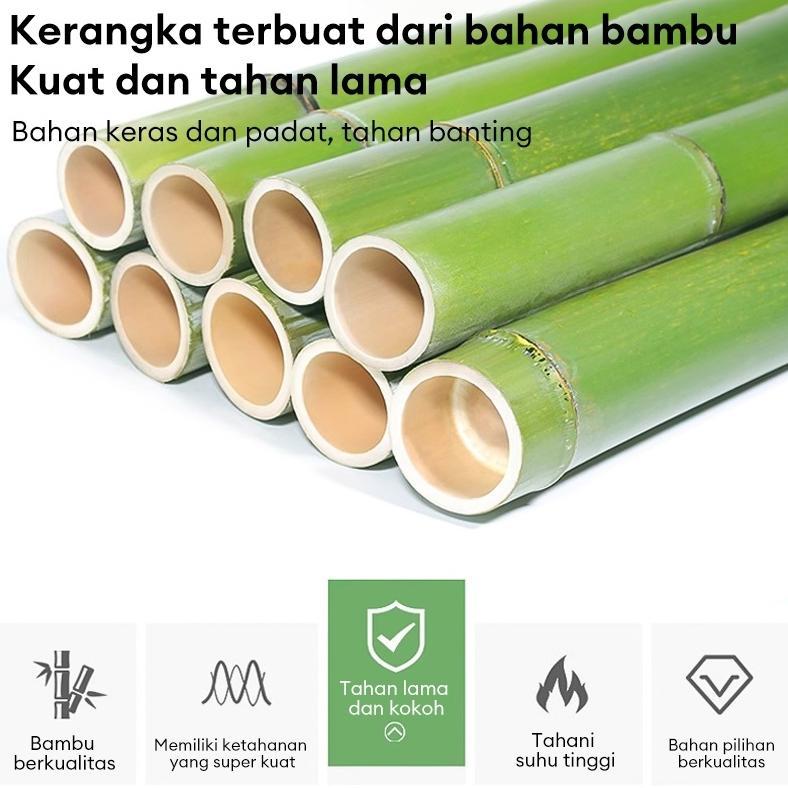 EXCLUSIVE Kabinet TV Lemari TV Meja Tv Bambu Modular Rak Tanaman Estetik Multifungsi Lemari Penyimpa