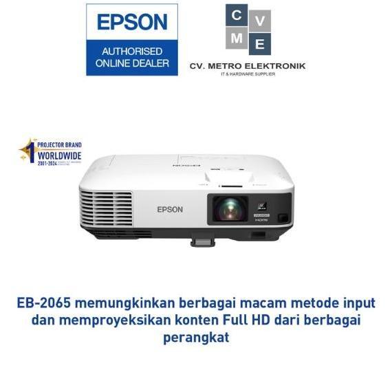 Proyektor Epson Eb-2065 Eb2065 2065 3Lcd Xga 5500 Lumens Resmi