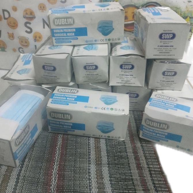 DUBLIN PREMIUM SURGICAL MASK 1 BOX SIAP KIRIM