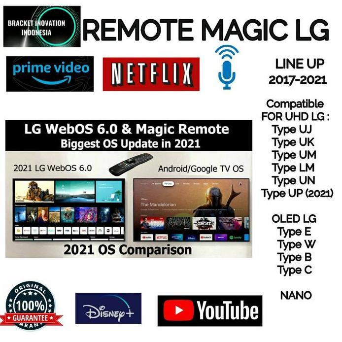 Magic remote LG | Remote magic LG Ori UJ SJ UK SK UM LM UN NANO OLED