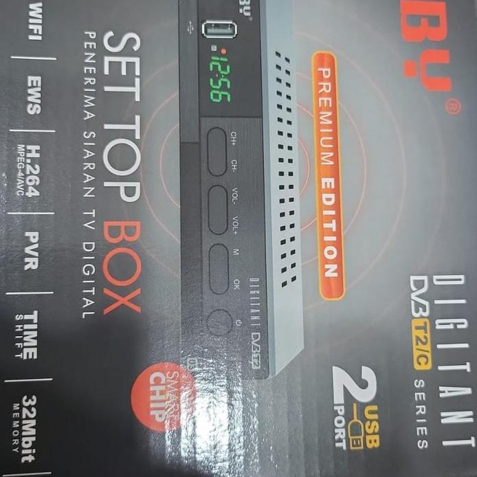 receiver tv analog ke digital set top box / stb matrix apple dvb t2