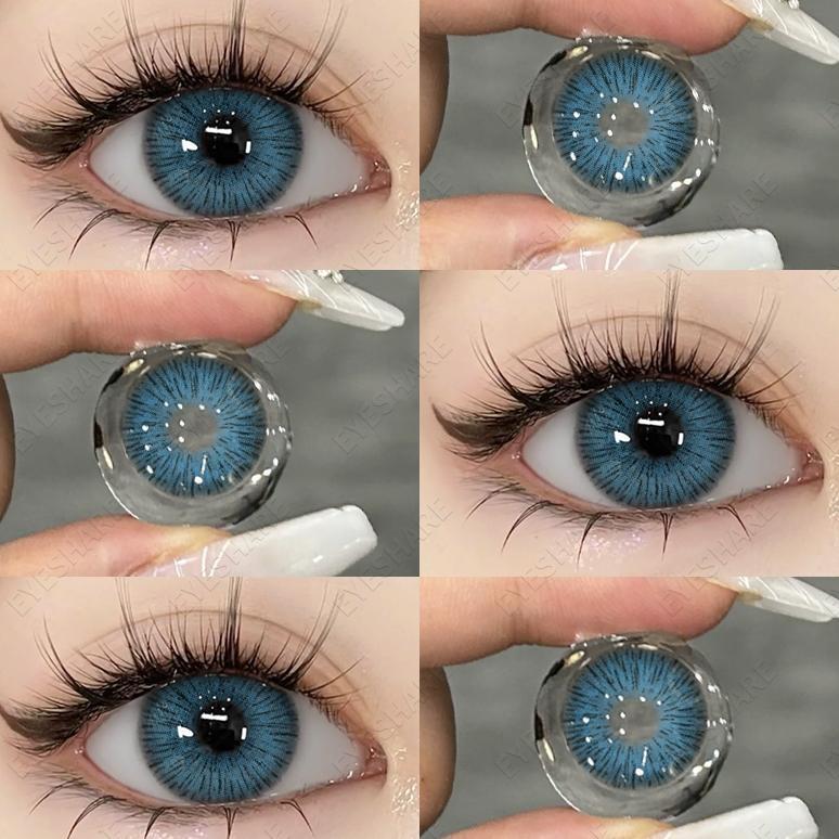 diskon cod1 pasang lensa kontak berwarna diameter 14.5mm vienna seri big eye soflens normal soflen s