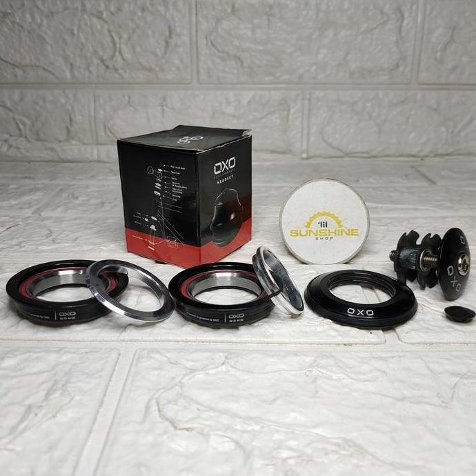 Headset Oversize Bearing OXO HS7D Fork OS Slup 28.6 Mangkok HeadTube Frame Bawah 44x30mm Atas 44x28.