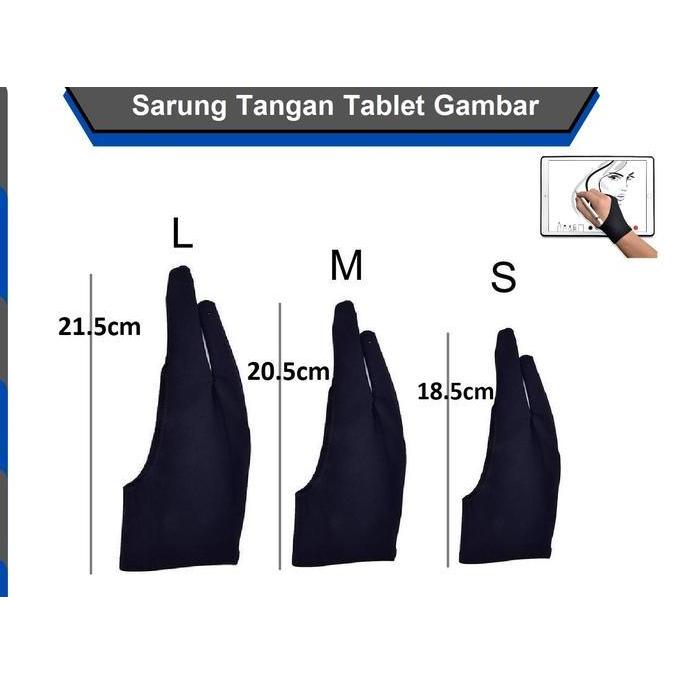 DRAWING GLOVE Sarung Tangan Gambar Utk Pen Tablet Veikk Huion Wacom HP