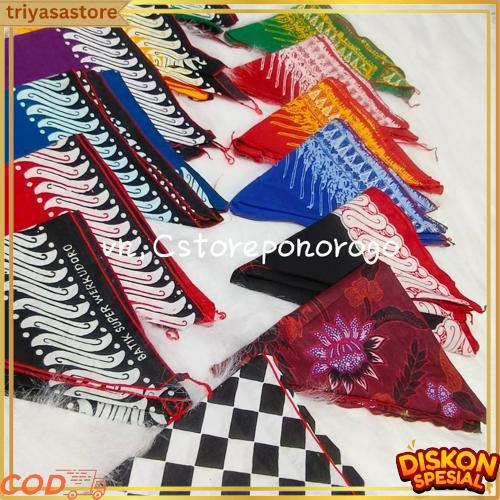 Udeng Segitiga Kualitas Premium Werkudoro Asli 26 Motif / Udeng Banyuwawi / Udeng Jawa / Iket Bali /