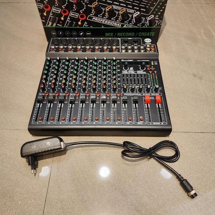 Mixer audio rcf f8xr F 8 XR 8CH soundcard F 8XR effect reverb