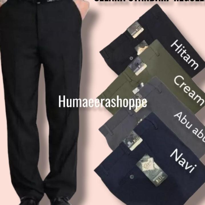 Celana Kerja Pria | Celana Kain Formal Reguler Fit | Celana Standar Pria