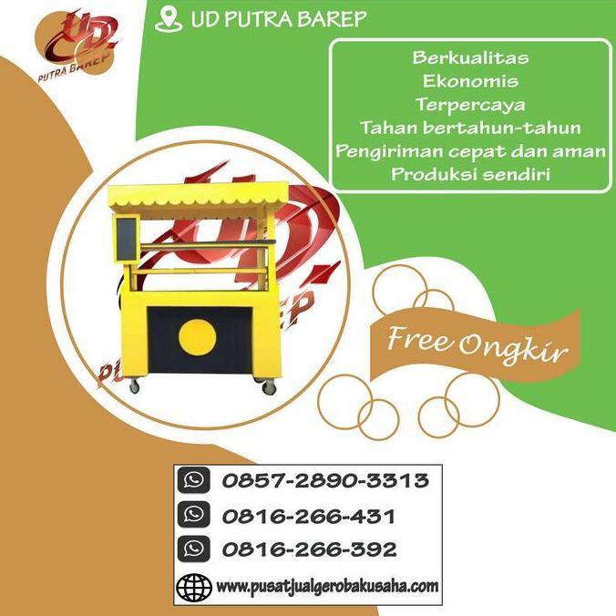 Terlaris Gerobak Booth Kayu Kekinian