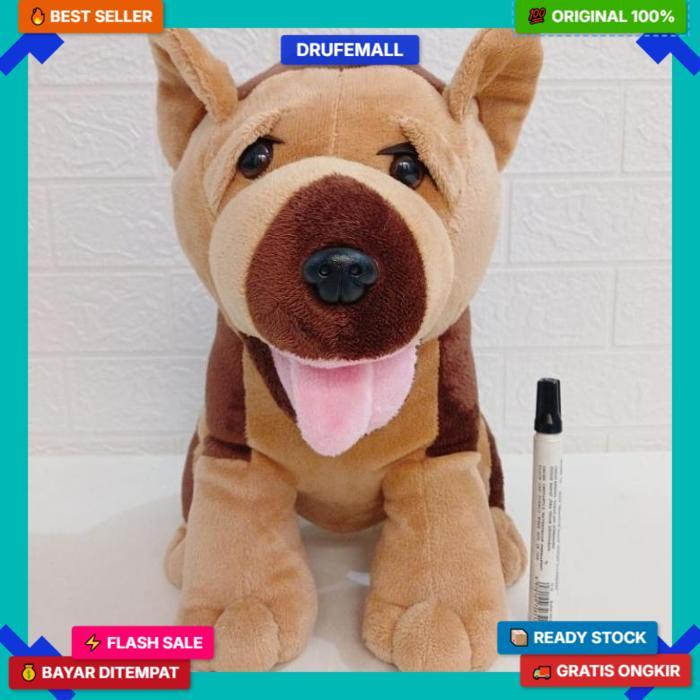 Boneka Anak Anjing Corgi Herder Shiba Inu Rottweiler Golden Retriver Tekel Pudel Poodle Rotweiler La
