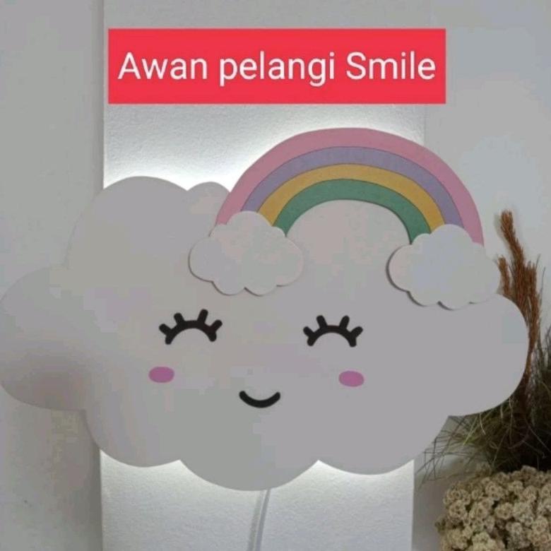 TERBARU (LAMPU AWAN PELANGI) LAMPU TIDUR LAMPU KAMAR LAMPU REMANG LAMPU TIDUR ANAK LAMPU PELANGI