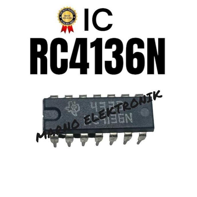 IC RC4136N RC 4136 N RC-4136N ASLI ORI ORIGINAL A2162