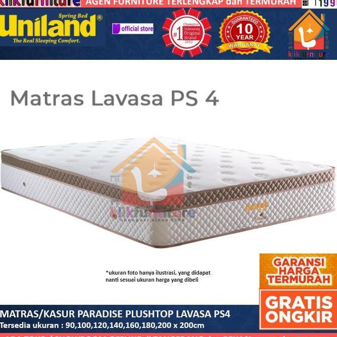 Kasur / Matras Paradise Plushtop LAVASA PS4 Uniland Springbed