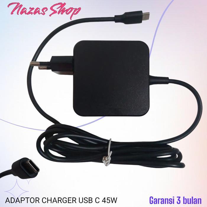 Adaptor Charger Zyrex Chromebook M432 20V 2.25A 15V 3A 12V 3A 9V 3A 5V 3A (45W) USB Type C