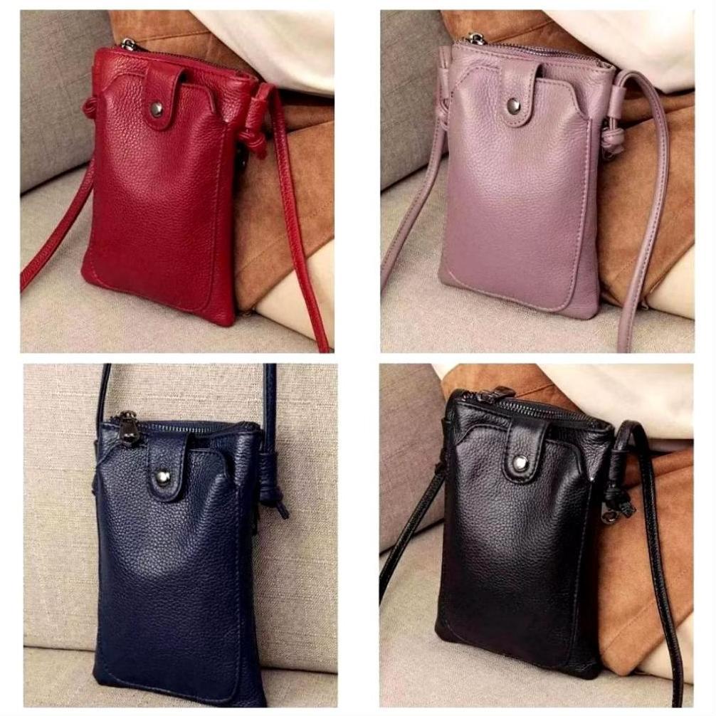 BESTPROMO CAHAYA PELANGI (CPS) KHANZA - TAS SELEMPANG HP WANITA DOMPET HP TOUCHCREEN