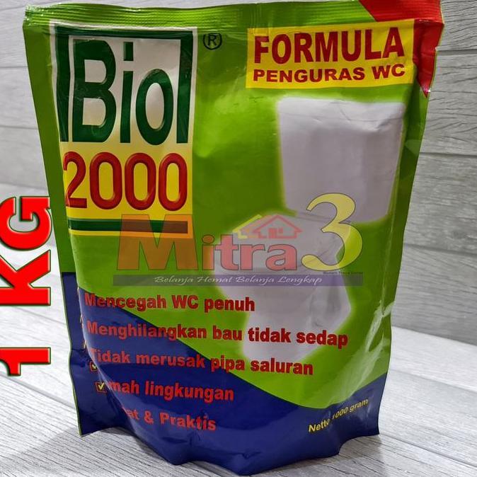 Anti Sumbat BIO 2000 1 KG / Penguras WC Penuh / Obat Septic Tank 1000g