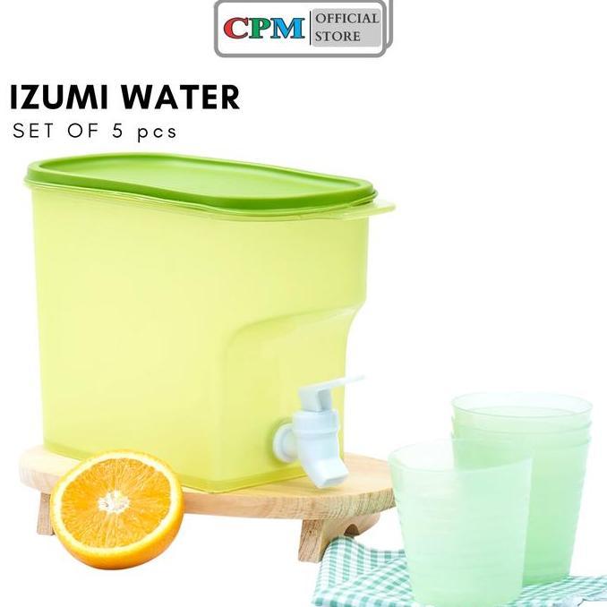 CPM Izumi Water Dispenser set of 5 Pcs HIJAU