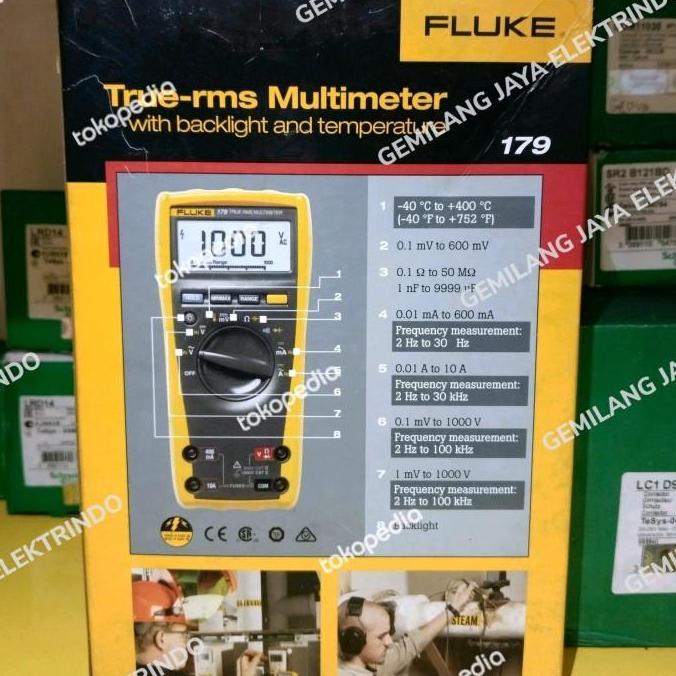Pasti Murah Fluke 179 Multitester Digital / True Rms Multimeter Digital Fluke 179