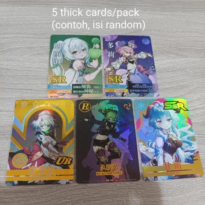 Genshin impact spring breeze booster pack sealed (5 cards)