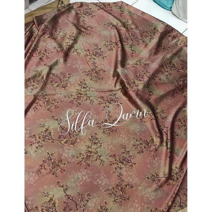 Kain Bahan Silk Sutra Motif Premium / Bahan Sutra Silk Motif