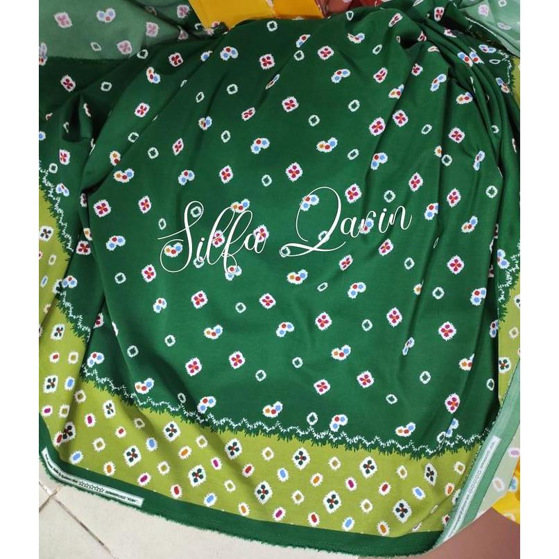 Kain Batik Halus Jumputan Meteran / Bahan Kain Batik Jumputan