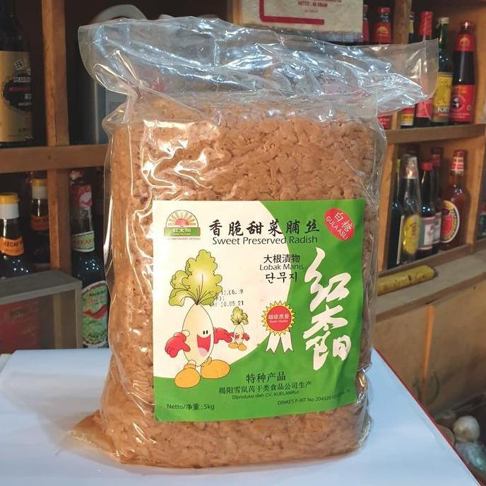 Ready Lobak Manis/ Sweet Preserved Radish (Caipo Coklat) 5kg