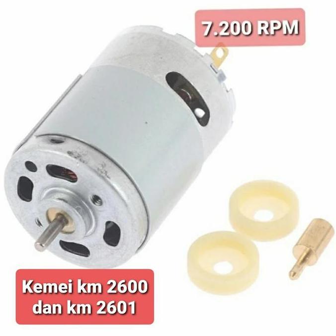 Spare part dinamo motor mesin cukur kemei km 2600 2601 7200RPM 3.6V