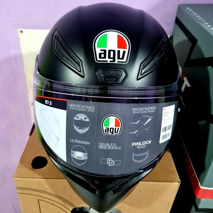 AGV K1S ASIAN FIT SOLID MATT BLACK