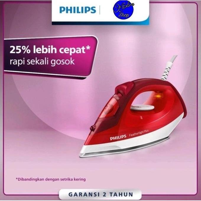 Promo Philips Steam Iron Gc1424/45 - Red Gc1424 Gc 1424