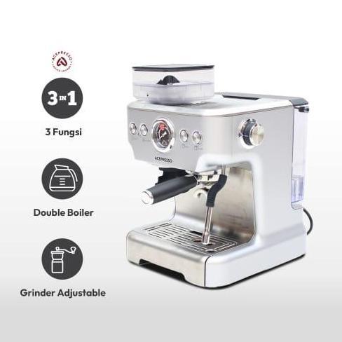 Terlaris Espresso Coffe Maker 2,7L Dengan Grinder (Acepresso)