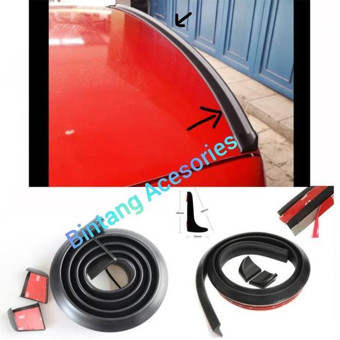 Ducktail Spoiler Mobil Sedan Timor Lis Bagasi Belakang Hitam Polos