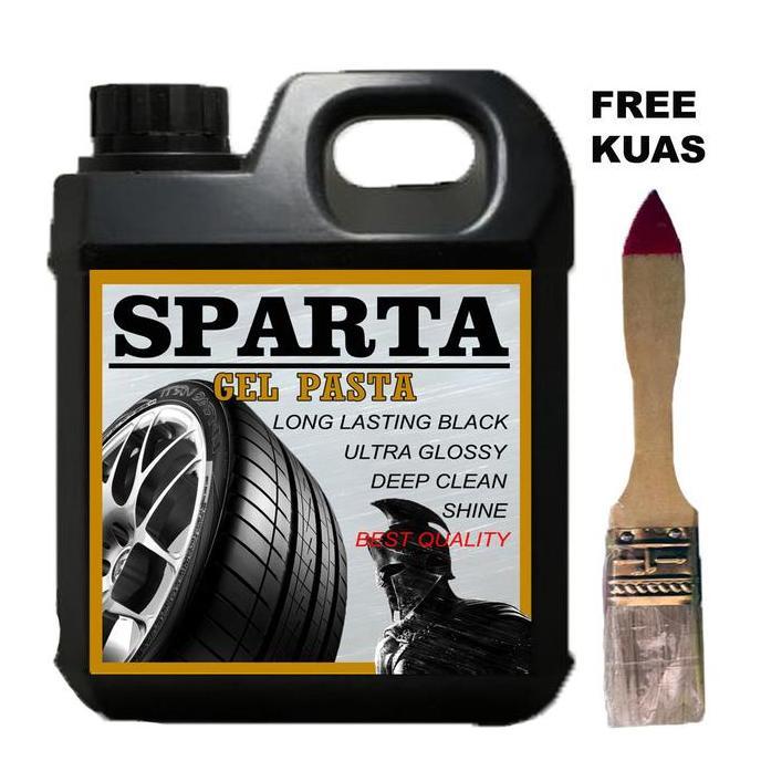 SPARTA PREMIUM GEL Semir Ban 1 liter / Pengkilap Ban / Penghitam Ban
