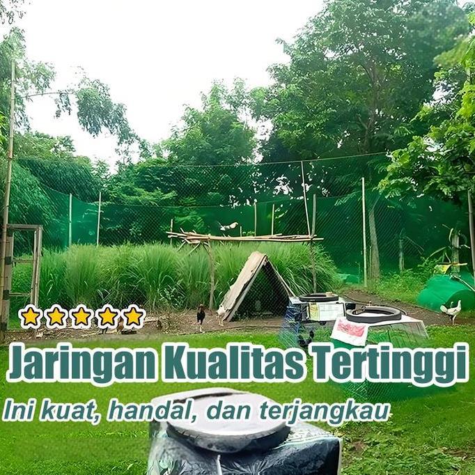 Tali nilon terkuat Jaring Ayam Jaring Pagar Ayam Jaring Pagar Tanaman Lebar 2,5 meter x panjang 50 m