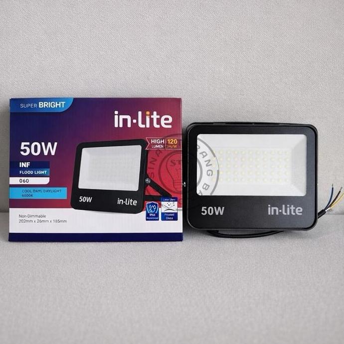 Termurah Lampu Sorot Led Flood Light 060 Inlite 50W 50 Watt - Inf060