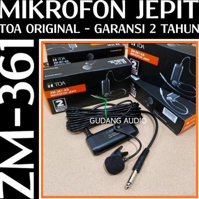 ZM-361 Microphone Jepit Toa Mikrofon Mic Kancing Toa Mikrofon ZM 361 Original Garansi Resmi