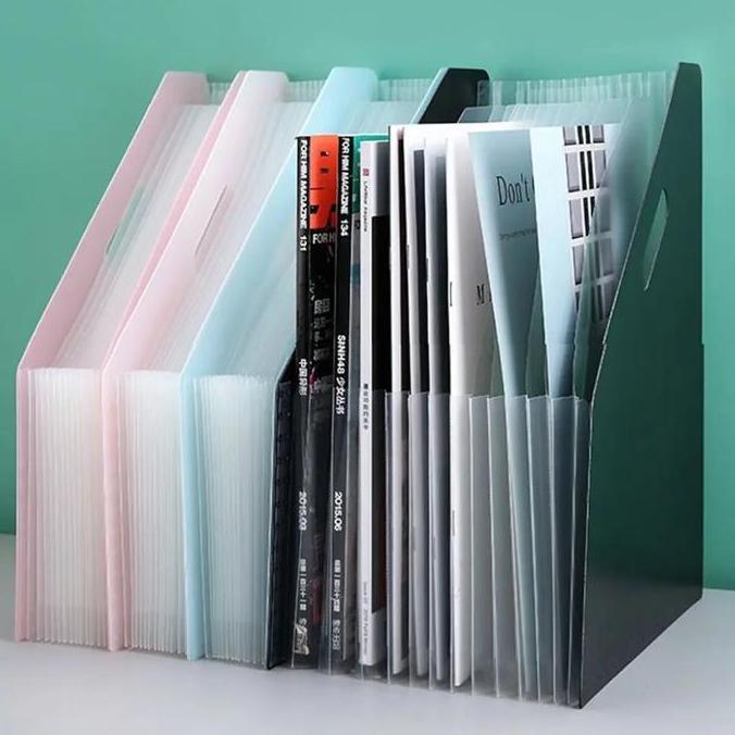 Newsave- Tempat File A4 File Box Dokumen Kotak Penyimpanan Dokumen File Folder A4 Standing File A4 D