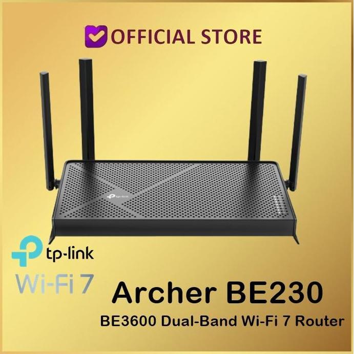 TP-Link Archer BE230 BE3600 Dual-Band Wi-Fi 7 Router BE 230 BE 3600