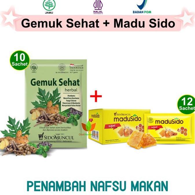 Youyou- Paket Herbal Agar Badan Berisi Nita Pria Penafsu Makan : Sehat Sido Muncul 10 Sachet Dan Mad