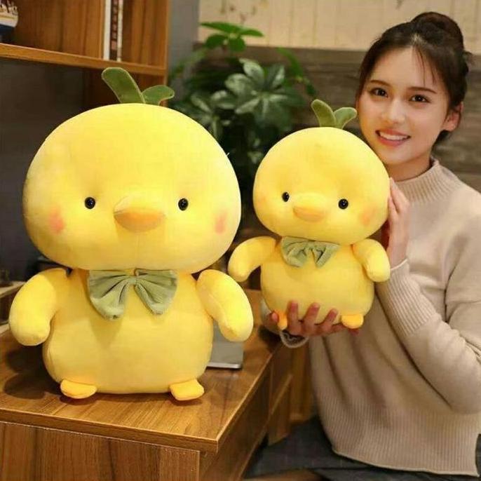 Bear- Viral  Boneka Bebek Kuning Lucu Boneka Bebek Gemoy Lalafanfan Mainan Anak Terbaru