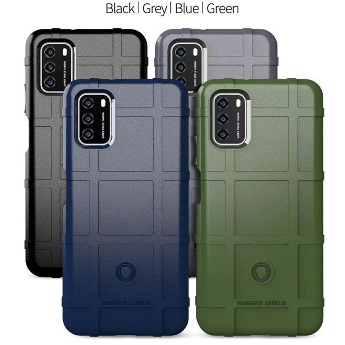 new deals case xiaomi poco m3 / poco m3 pro rugged shield armor military anti shock proof - rugged-s