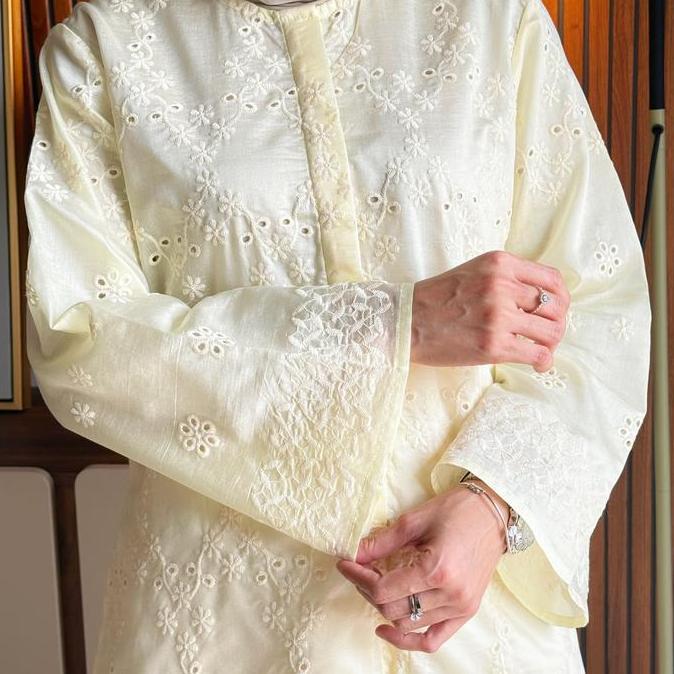 AVA Tunik Bordir / Tunik Katbol/ Tunik Kondangan bahan papersilk/ Outer wanita KS