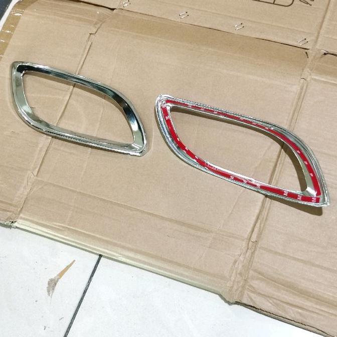kakkang.store- Cover ring foglamp new yaris 2012 garnish fog lamp chrome Diskon