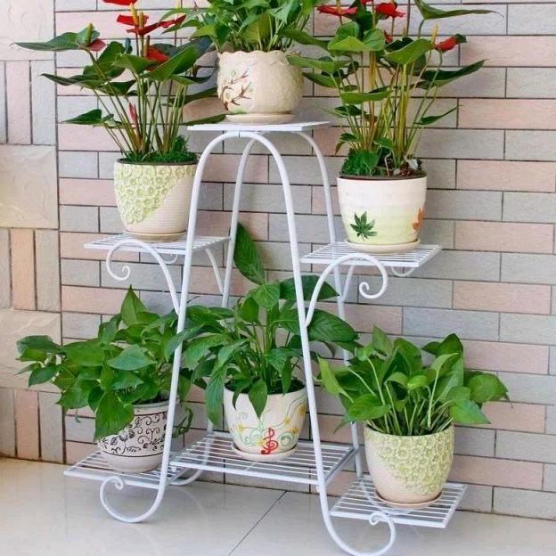 RAK BUNGA SUSUN 6 / RAK TAMAN / standing pot pot bunga nursery gold tanaman kerangka